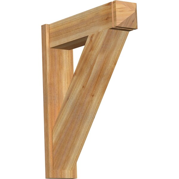 Ekena Millwork Traditional Arts & Crafts Rough Sawn Outlooker, Western Red Cedar, 8"W x 32"D x 38"H OUT08X32X38TRA03RWR - main
